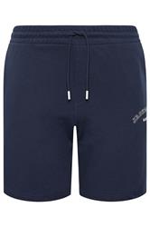 JACK & JONES Big & Tall Navy Blazer Blue Jogger Sweat Shorts | BadRhino 2