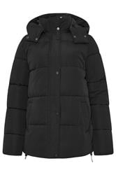 LTS Tall Black Padded Coat | Long Tall Sally 6