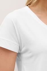 LTS PREMIUM Tall Womens White V-Neck T-Shirt | Long Tall Sally 4