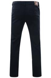 KAM Navy Blue Chino Trousers | BadRhino 4