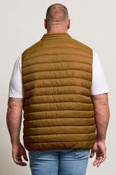 BadRhino Big & Tall Brown Puffer Gilet | BadRhino 4