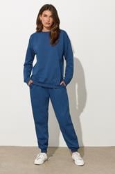 LTS Tall Dark Blue Crew Neck Sweatshirt | Long Tall Sally 3