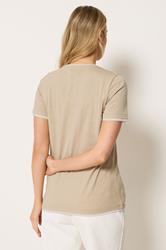 LTS Tall Natural Brown Layered T-Shirt | Long Tall Sally 2