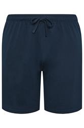 BadRhino Big & Tall Navy Blue Lightweight Lounge Shorts | BadRhino 1