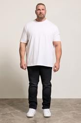 D555 Grey Tapered Stretch Jeans | BadRhino 1