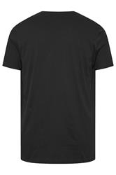 BadRhino Big & Tall Black Skull & Crossbones Graphic T-Shirt 7