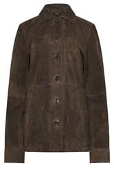 LTS PREMIUM Tall Women's Chocolate Brown Suede Jacket | Long Tall Sally 6