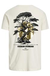 JACK & JONES Big & Tall Natural Brown Back Print T-Shirt | BadRhino 5