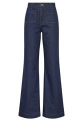 LTS Tall Women's Women's Indigo Blue Pocket Wide Leg Cotton Jeans | Long Tall Sally 5