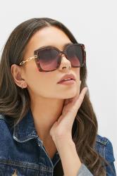 Plus Size Brown Tortoiseshell Oversized Chain Arm Sunglasses | Yours Clothing 1