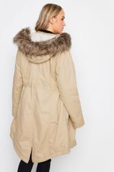 Tall Beige Brown Maternity Parka | Long Tall Sally 4