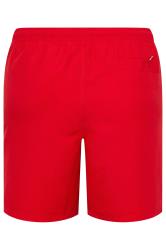 BadRhino Big & Tall Red Plain Swim Shorts | BadRhino 5