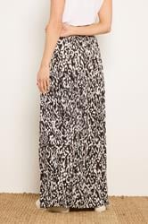 LTS Tall Women's Chocolate Brown Abstract Tiered Maxi Skirt | Long Tall Sally 2