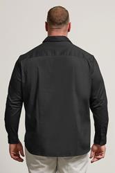 BadRhino Big & Tall Black Stretch Long Sleeve Shirt | BadRhino 4