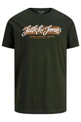JACK & JONES Big & Tall Duffle Green Urban T-Shirt | BadRhino 1