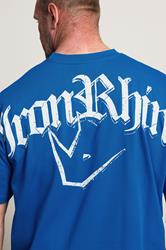IronRhino Big & Tall Cobalt Blue Old English Logo T-Shirt | BadRhino 5