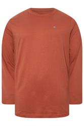 BadRhino Big & Tall Clay Orange Core Long Sleeve T-Shirt