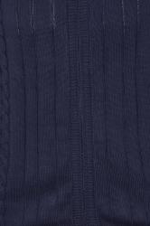 KAM Big & Tall Navy Blue Cable Knit Cardigan | BadRhino 2