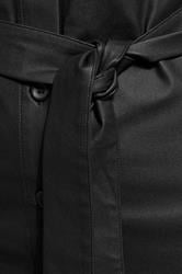 LTS Tall Black Coated Midi Shirt Dress | Long Tall Sally 4