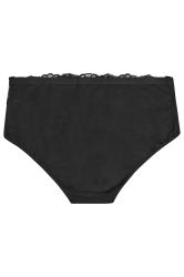 LTS Tall 3 PACK Black Scalloped Lace Trim Brief Pants