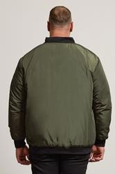 BadRhino Big & Tall Khaki Zip Bomber Jacket | BadRhino  5