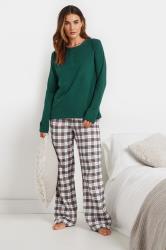 LTS Tall Forest Green Cotton Pyjama Top | Long Tall Sally 5