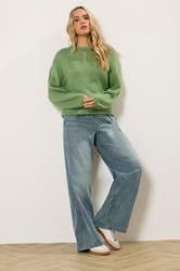 LTS Tall Green Balloon Sleeve Jumper | Long Tall Sally  2