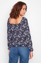 LTS Tall Purple Floral Long Sleeve Top | Long Tall Sally 4