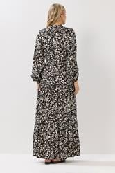 LTS Tall Brown Floral Print Tea Dress | Long Tall Sally 3