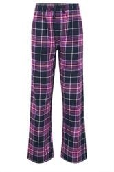 LTS Tall Purple Cotton Check Pyjama Bottoms | Long Tall Sally 1