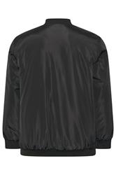  BadRhino Big & Tall Black Zip Through Bomber Jacket | BadRhino 8