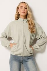 LTS PREMIUM Tall Women's Natural Brown Funnel Neck Jacket | Long Tall Sally 2