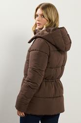 LTS Tall Chocolate Brown Padded Coat | Long Tall Sally 4
