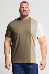 BadRhino Big & Tall Brown Cut & Sew  T-Shirt | BadRhino 1