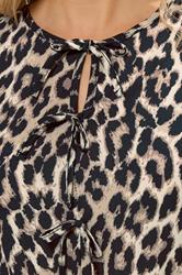 LTS Tall Beige Brown Tie Front Smock Dress | Long Tall Sally 4