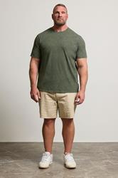 BadRhino Big & Tall 3 PACK Khaki & Navy Acid Wash T-Shirts | BadRhino 3