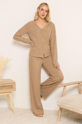 LTS Tall Women's Camel Brown Chenille Cardigan | Long Tall Sally 2