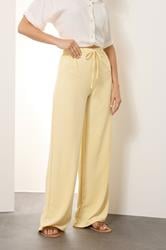 LTS Tall Buttermilk Yellow Wide Leg Trousers | Long Tall Sally 2
