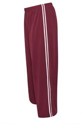 LIMITED COLLECTION Plus Size Burgundy Red Side Stripe Wide Leg Trousers | Yours Clothing 2