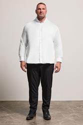BadRhino Big & Tall 2 PACK White Long Sleeve Poplin Shirts | BadRhino 3