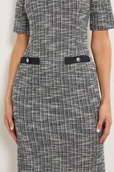 LTS Tall Black Boucle Midi Dress | Long Tall Sally 4