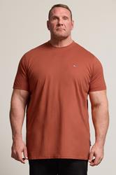 BadRhino Big & Tall Clay Orange Extra Long Core T-Shirt | BadRhino 1