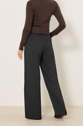 LTS Tall Women's Black Seam Front Wide Leg Trousers | Long Tall Sally 3