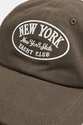 Brown 'New York' Slogan Baseball Cap | Yours Clothing 2