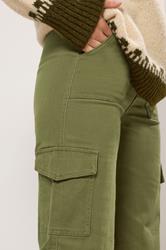 LTS Tall Khaki Green Utility Cargo Trousers | Long Tall Sally 4