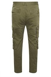 BadRhino Big & Tall Olive Green Cargo Trousers | BadRhino 8