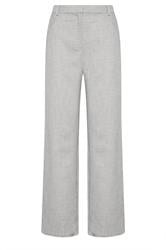 LTS Tall Women's Light Grey Tailored Wide Leg Trousers | Long Tall Sally 6