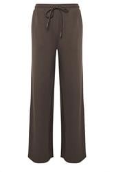 LTS Tall Chocolate Brown Premium Wide Leg Trousers | Long Tall Sally  1