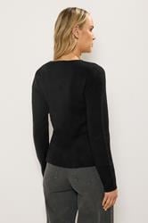 LTS Tall Women's Black Button Cardigan | Long Tall Sally 4