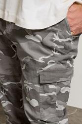 BadRhino Big & Tall Grey Camo Print Cargo Trousers | BadRhino 5